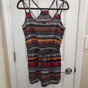 Strapped Tribal Print Romper